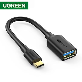 OTG კაბელი UGREEN 30701 USB-C Male to USB 3.0 Female OTG Cable Black USB 3.0 15 cm